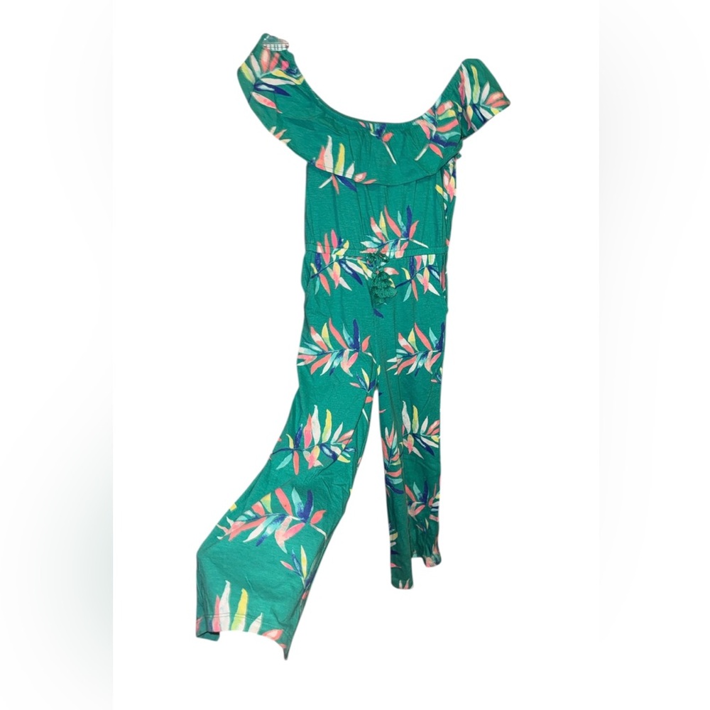 Arizona green Leaf Print Jumpsuit
